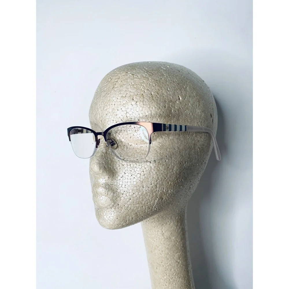 Kate Spade NY Bronze Metal Half Rim Cat Eye Glasses Valary 0W94 135 51 16